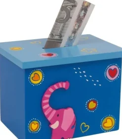 Spaarpot Dieren Hout