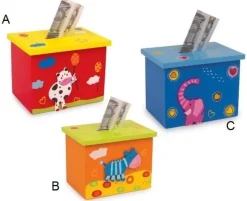 Spaarpot Dieren Hout