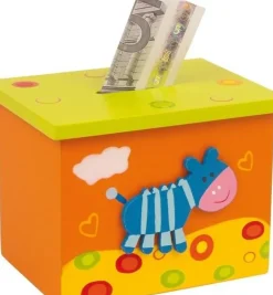 Spaarpot Dieren Hout