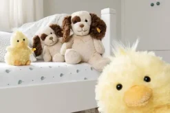 Steiff Knuffel Hond Puppy Peppi Zittend