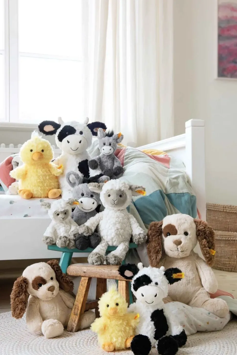 Steiff Knuffel Koe Soft Cuddly Friends Cobb
