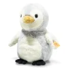 Steiff Knuffel Lio Pinguin Licht Grijs/Wit 21cm
