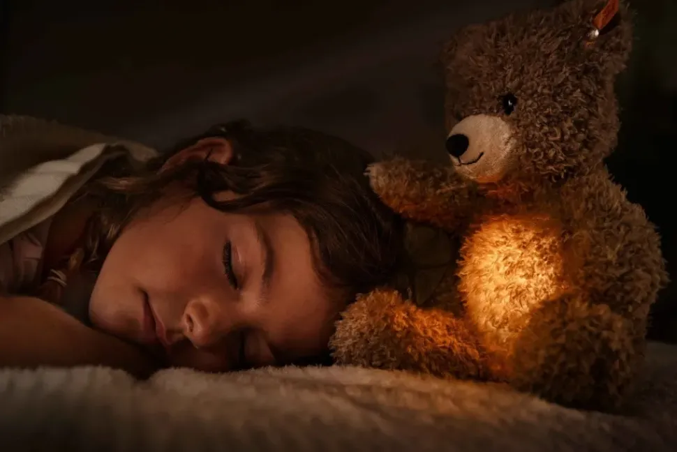 Steiff Knuffel met Licht Caspar Teddybeer 28cm