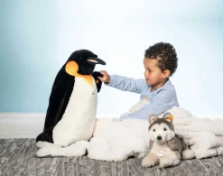 Steiff Knuffel Palle Koningspinguin Zwart/Wit 52cm