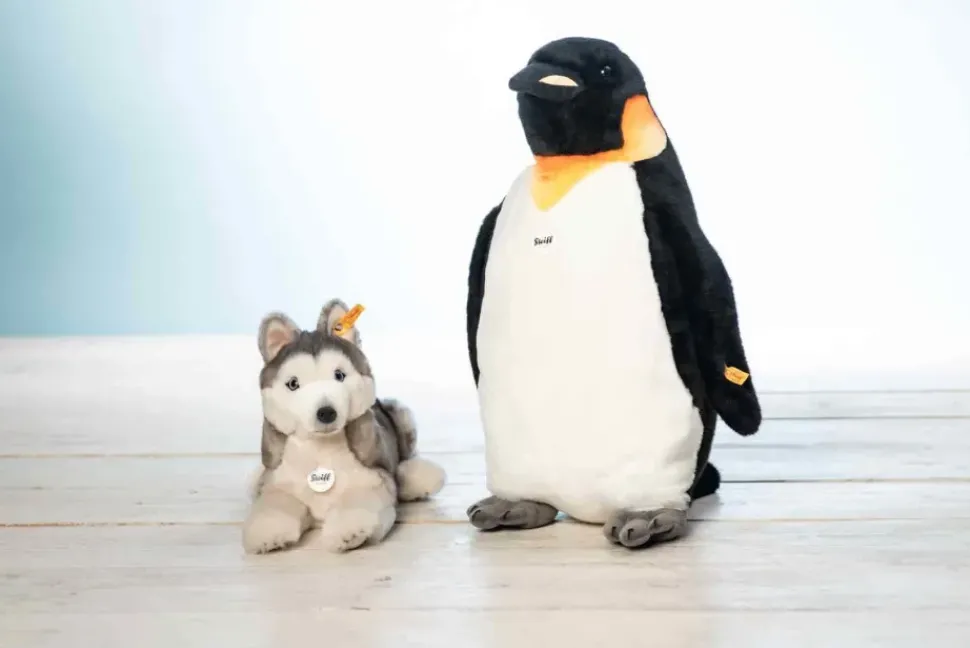 Steiff Knuffel Palle Koningspinguin Zwart/Wit 52cm