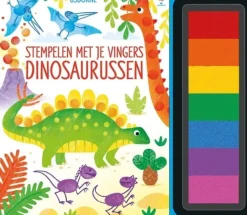 Stempelen met je vingers - Dinosaurussen