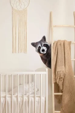 Sticky Tales Muursticker Wasbeer om de Hoek