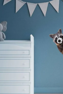 Sticky Tales Muursticker Wasbeer om de Hoek