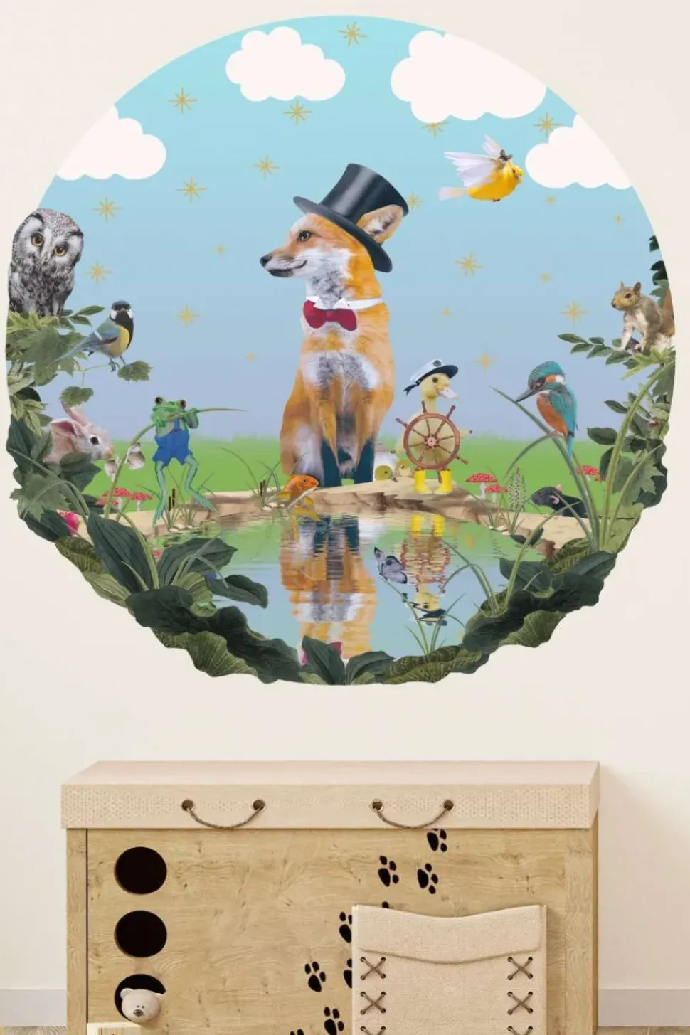 Sticky Tales Muursticker Groot Victor de Sloddervos