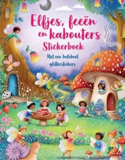 Uitgeverij Usborne Stickerboek Elfjes, feeën en kabouters