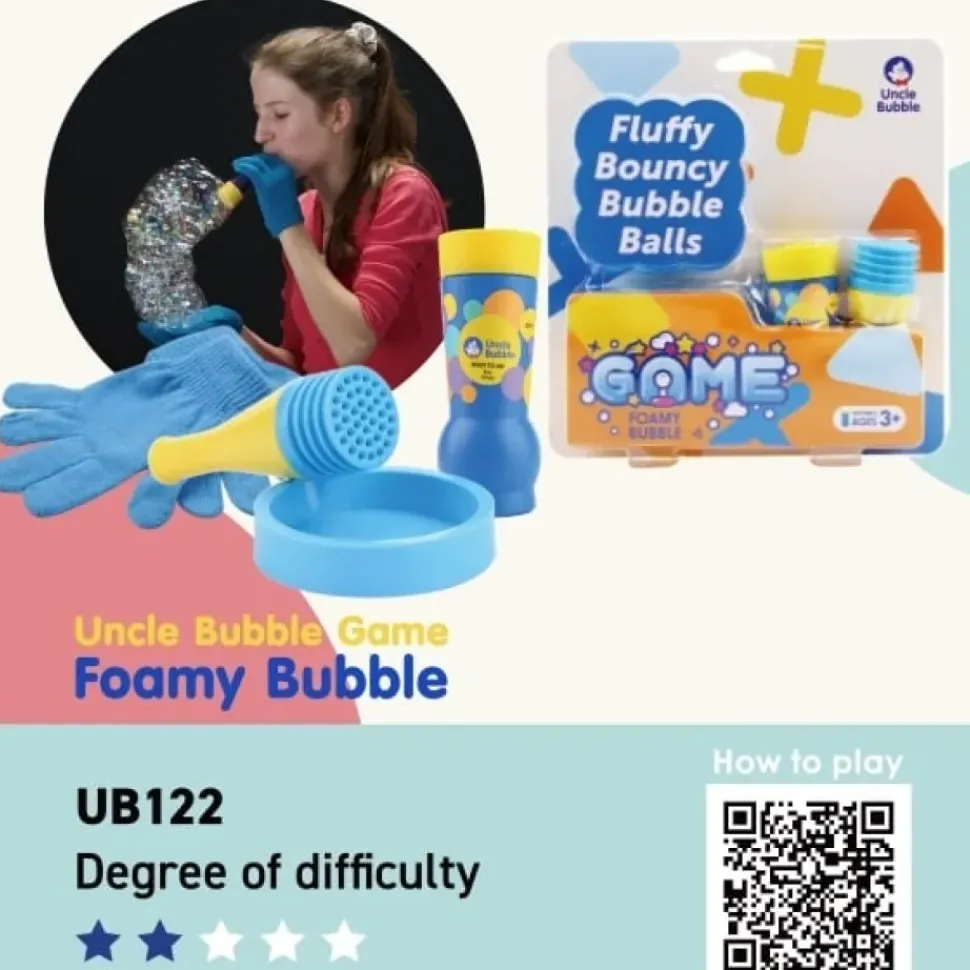 Uncle Bubble Bellenblaas Schuim Foamy Bouncing Bubble Set