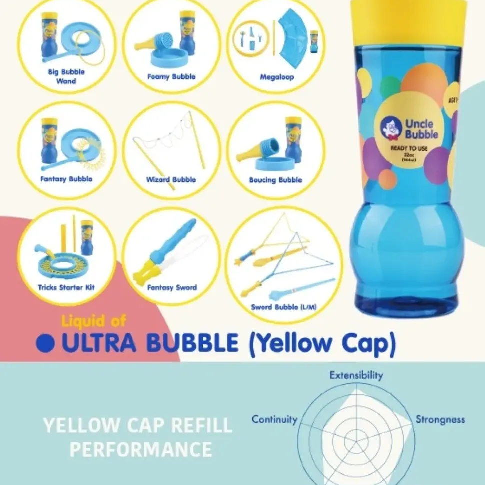 Uncle Bubble Navulling Grote Bellen 944ml