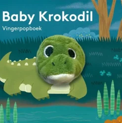 Vingerpopboekje Baby Krokodil