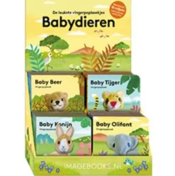 Vingerpopboekje babydieren
