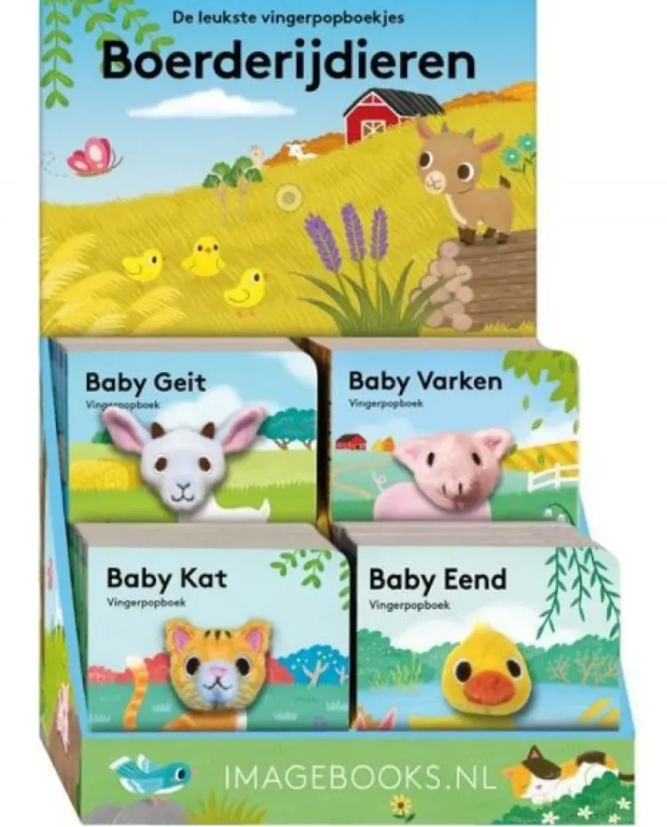 Vingerpopboekje babydieren
