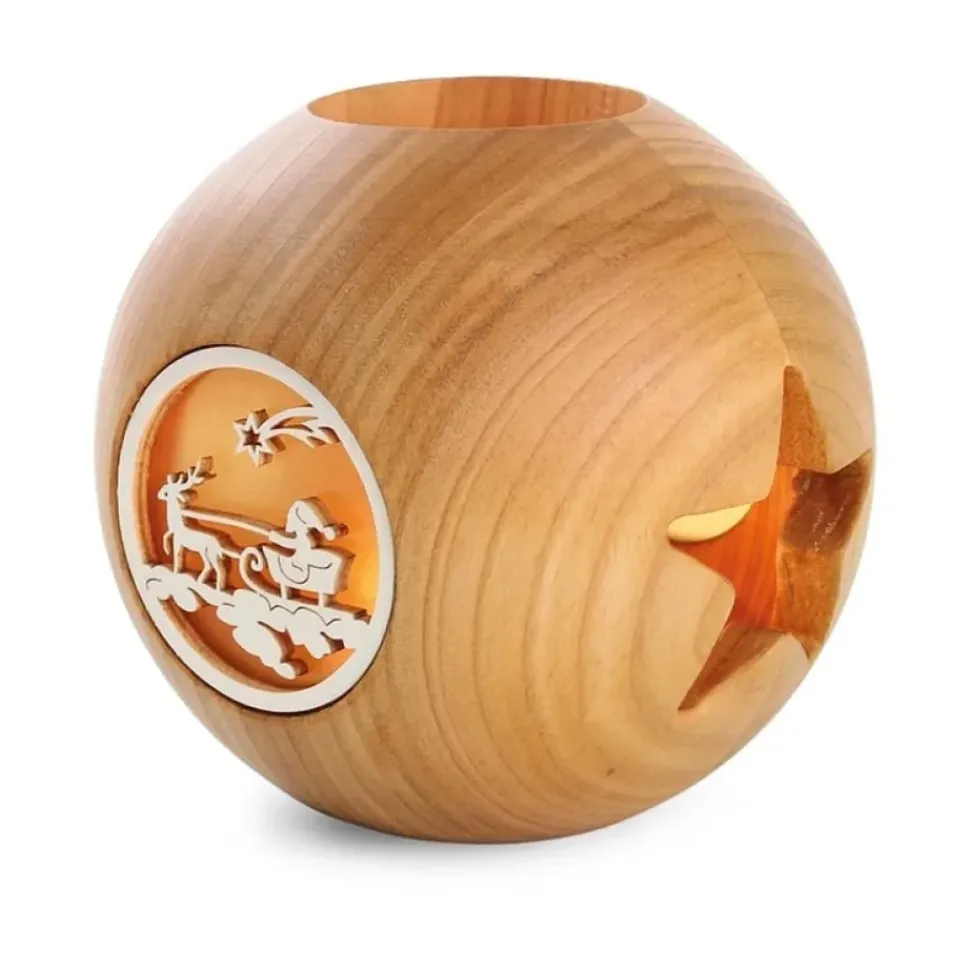 Waldfabrik Sfeerlicht met Waxinelichthouder Kerstman Arrenslede