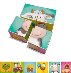 Weizenkorn Blokkenpuzzel Boerderij Hout