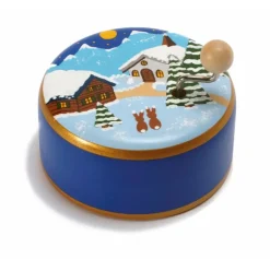 Weizenkorn Muziekdoos Boerderij Winter Hout