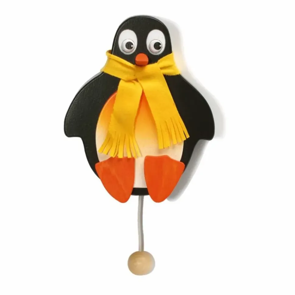 Weizenkorn Muziekdoos Wand 3D Pinguin Hout