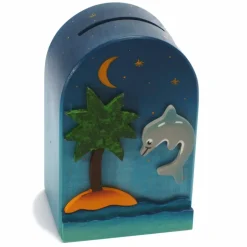 Weizenkorn Spaarpot 3D Dolfijn Hout