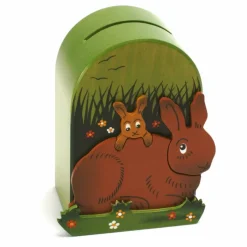 Weizenkorn Spaarpot 3D Haas Hout