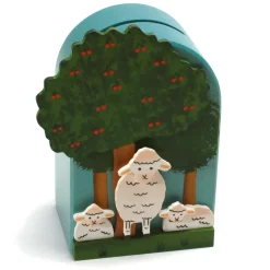 Weizenkorn Spaarpot 3D Schaap Hout