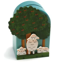 Weizenkorn Spaarpot 3D Schaap Hout