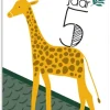 Wenskaart 5 Jaar Giraf