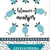 Wenskaart Blauwe Muisjes Gefeliciteerd