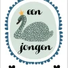 Wenskaart Een Jongen (zwaan)