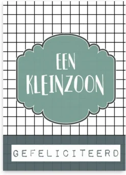 Wenskaart Een Kleinzoon Gefeliciteerd