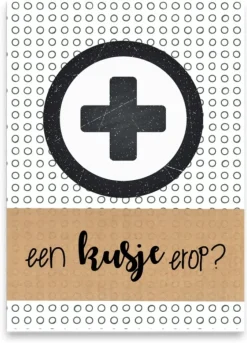 Wenskaart een kusje erop?