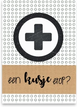 Wenskaart een kusje erop?