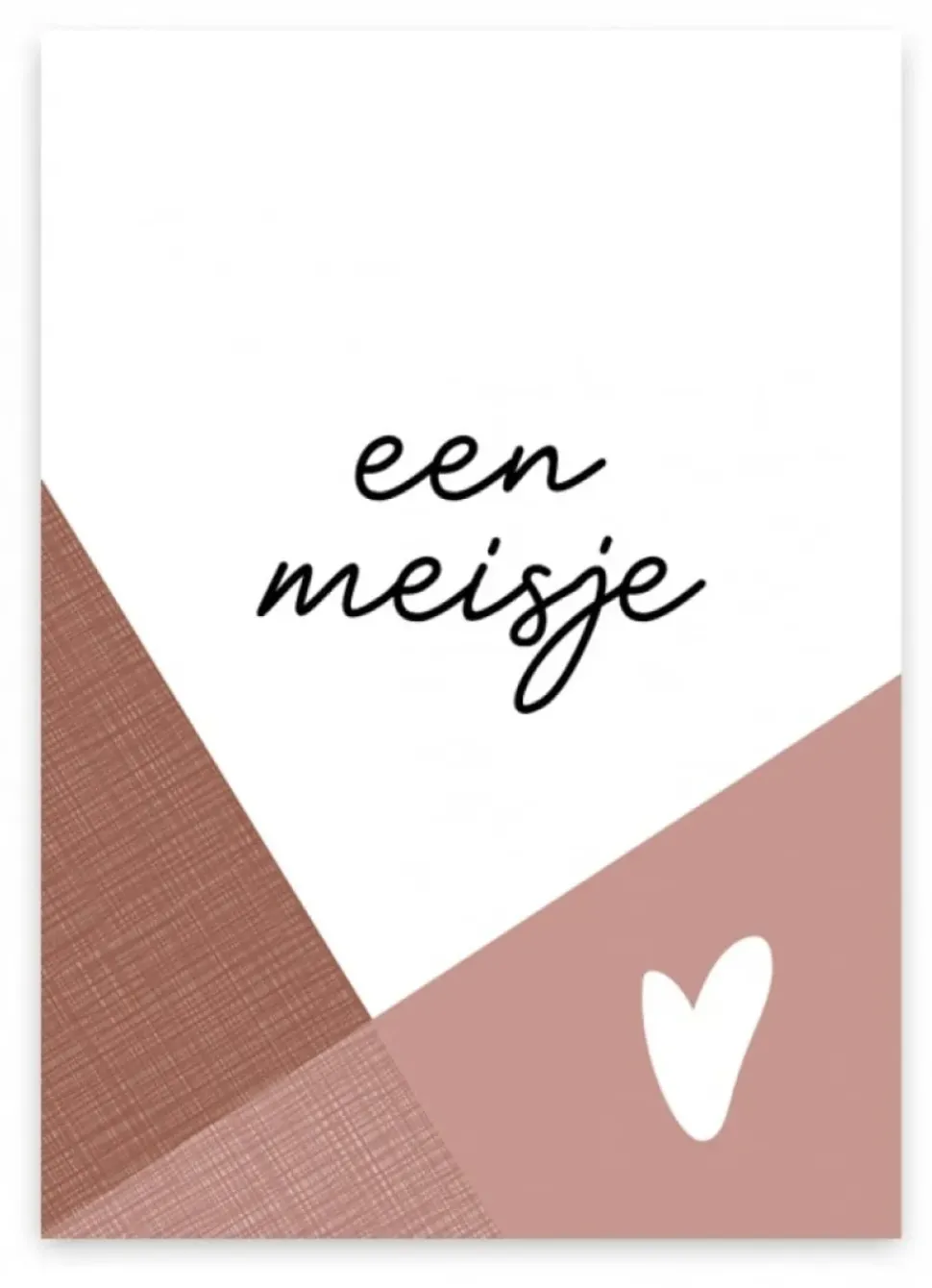 Wenskaart een meisje