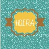 Wenskaart Hoera (stip)