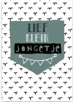 Wenskaart Lief Klein Jongetje