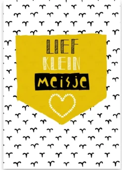 Wenskaart Lief Klein Meisje