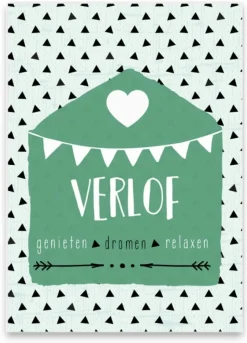 Wenskaart Verlof Genieten Dromen Relaxen