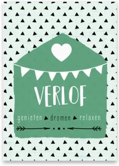 Wenskaart Verlof Genieten Dromen Relaxen