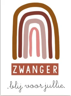 Wenskaart Zwanger blij voor jullie