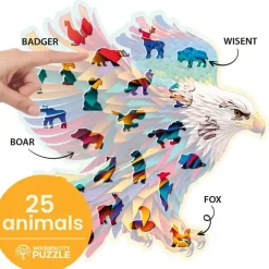 Wooden City Puzzel Hout Bright Eagle 250pcs