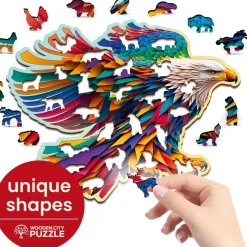 Wooden City Puzzel Hout Bright Eagle 250pcs