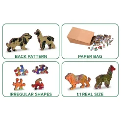 Wooden City Puzzel Hout Mystic Lion 505pcs