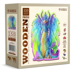 Wooden City Puzzel Hout Magnificent Dragon 150pcs