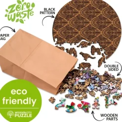 Wooden City Puzzel Hout Magnificent Dragon 150pcs