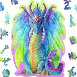 Wooden City Puzzel Hout Magnificent Dragon 150pcs