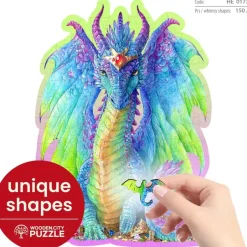Wooden City Puzzel Hout Magnificent Dragon 150pcs