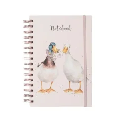 Wrendale Designs A5 Duck Notebook - Not a Daisy Goes By (Pink)