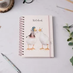 Wrendale Designs A5 Duck Notebook - Not a Daisy Goes By (Pink)