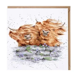 Wrendale Designs Blown Away (Highland Cows)